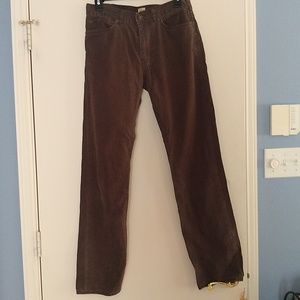 Docker straight fit pants, brown, 30x 32.
